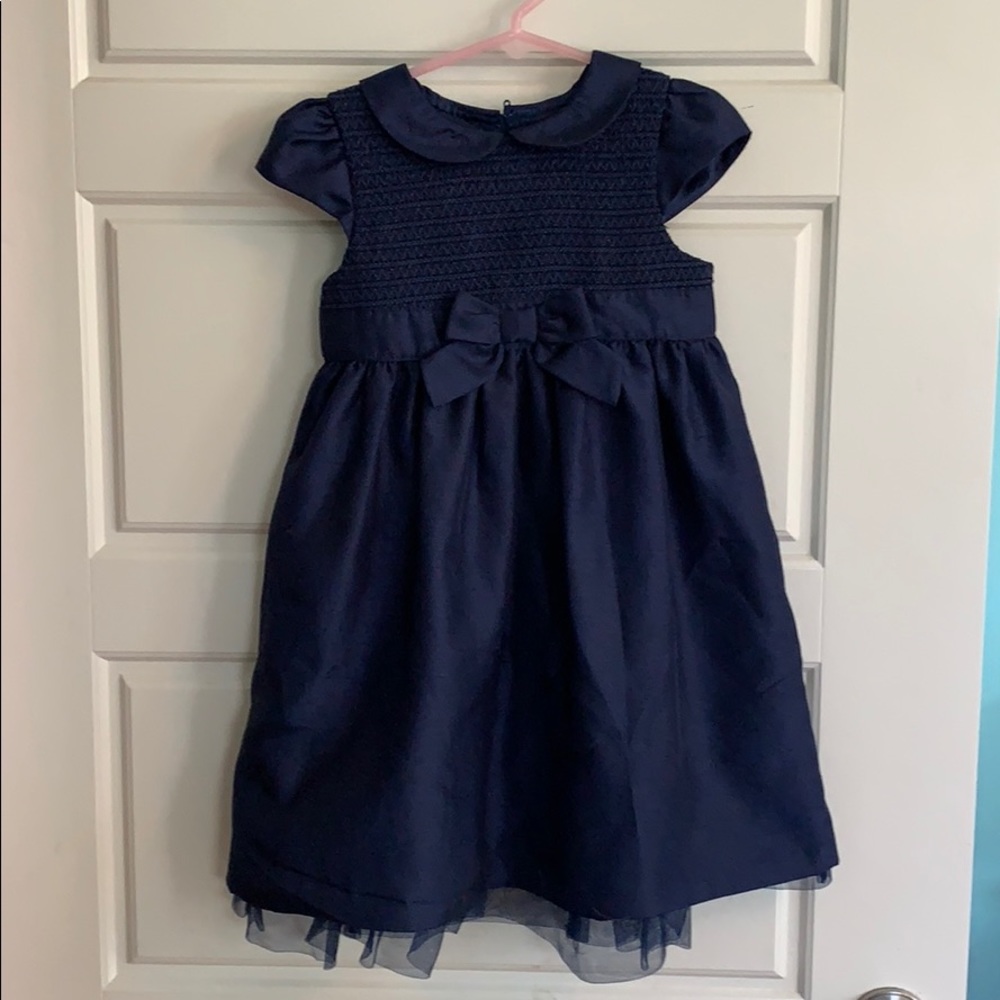Gymboree navy blue dressy dress